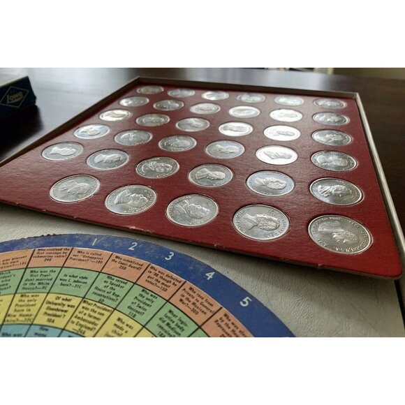 Vintage 1965 Meet the Presidents Board Game Selchow & Righter Company USED - Picture 7 of 9